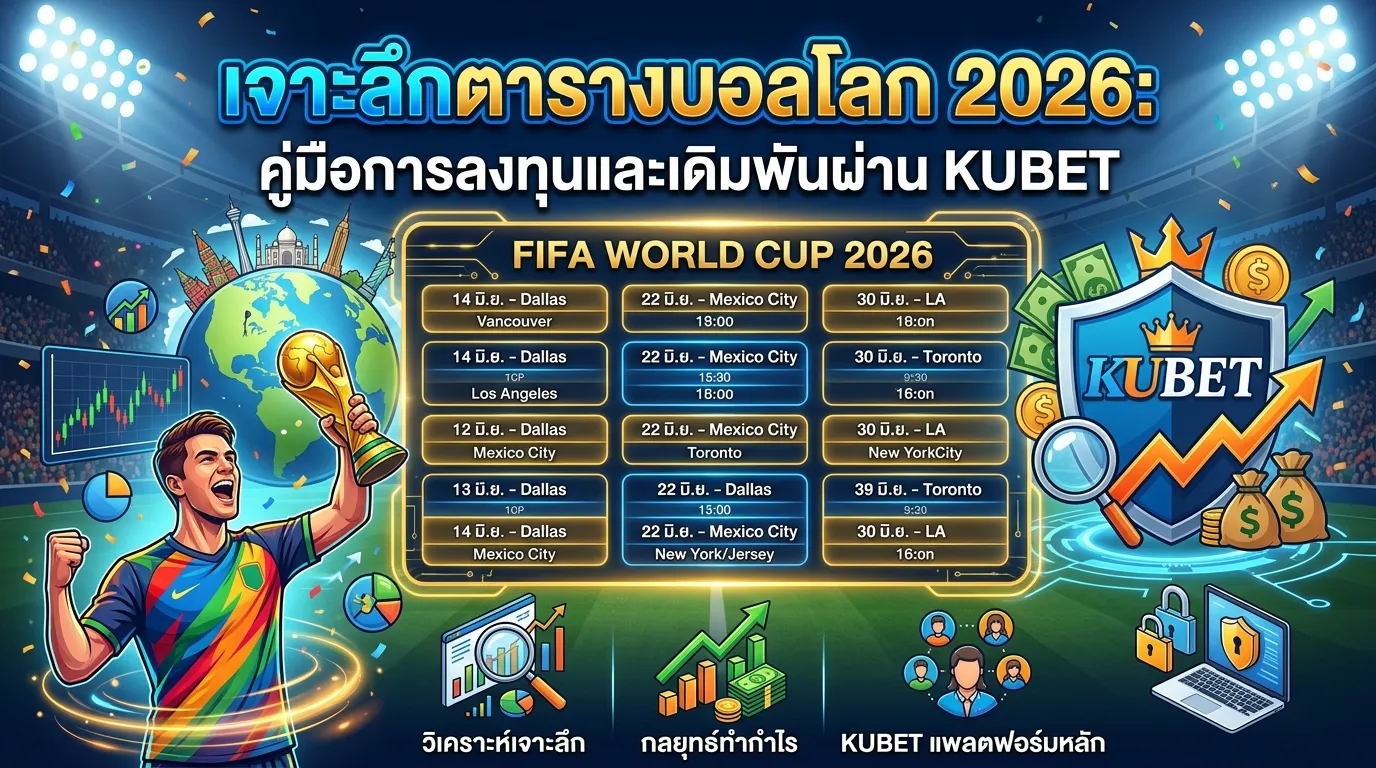 เจาะลึกฟุตบอลโลก 2026 รอบคัดเลือกและโอกาสในการเดิมพันกับ KU168