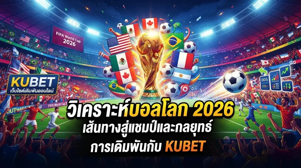 วิเคราะห์บอลโลก 2026: เส้นทางสู่แชมป์และกลยุทธ์การเดิมพันกับ KUBET